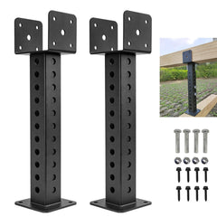 2PCS Roof Riser for Pergola Roof Riser Beam Bracket, Roof Riser 3-1/2" Saddle...