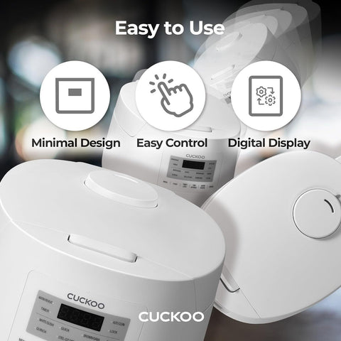 CUCKOO 6-Cup / 1.5 Qt. (Uncooked) Micom Rice Cooker and Warmer, Steamer...