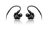 Mackie MP-240 Monitor Earphones Dual Hybrid Driver, Black