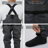 BASSDASH Men&#8217;s Denim Breathable Chest Waders Waterproof Durable Lightweigh