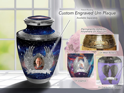 Galaxy Cremation Urn for Ashes Adult Male - Personalized Cremation Urns for H...