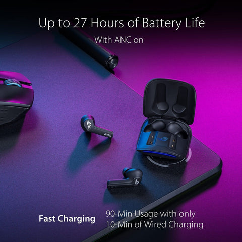 ASUS ROG Cetra True Wireless Gaming Earbuds, Low-Latency Bluetooth Earbuds, A...
