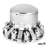 GG Grand General 40261 Chrome ABS Delux Rear Axle Cover Set with Round Hub an...