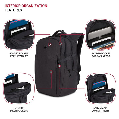 SwissGear VersaMax, Charcoal Heather, 18-Inch