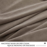 StangH 120 inches Curtains Velvet - Taupe Room Darkening Bedroom Curtains Ext...