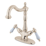 Kingston Brass KS1496PL Heritage Vessel Faucet, 6.31 x 6.44 x 10.69, Polished...