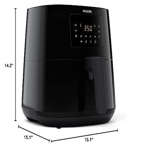 Philips Essential Airfryer XL 2.65lb/6.2L Capacity Digital XL, Black