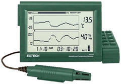 Extech RH520B: Humidity+Temperature Chart Recorder with Detachable Probe, Gra...