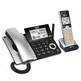 AT&T CL84107 DECT 6.0 Expandable Corded/Cordless Phone with 1 Handset, Black