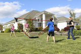 Zume Games Portable Badminton Set with Freestanding Base - Sets Up on Any Sur...