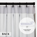 Pinch Pleated Curtains 108 Inches Long,Linen Blackout Curtains with Blackout ...