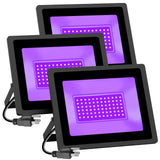 Black Lights HWay 100W LED Black Purple Lights Flood Light with Plug(6ft Cabl...