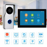 WiFi Video Intercom System, Video Doorbell Camera with Monitor Wireless, All ...