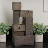 Alpine Corporation ZDQ110 Indoor/Outdoor Floor Multi-Tier Fountain w/LED Ligh...