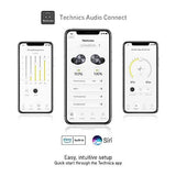 Technics HiFi True Wireless Multipoint Bluetooth Earbuds with multiple, Black