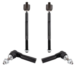 TRQ Front Inner and Outer Tie Rod Set Compatible with 2012-2016 Tesla S