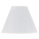 Aspen Creative 33136, Mushroom Pleated Traditional Spider Lamp Shade, White, ...