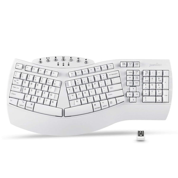 Perixx Periboard-612 Wireless Ergonomic USB Split Keyboard, US English Layout