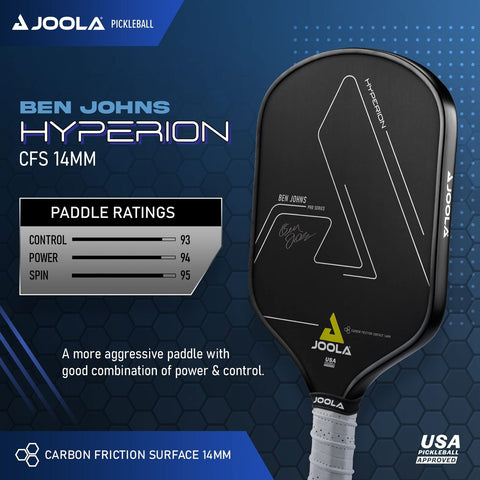 JOOLA Ben Johns Hyperion CFS Pickleball Paddle - Official Ben Johns Paddle - ...