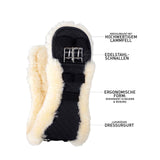 HORZE Harleigh Sheepskin Dressage Girth Black 16"