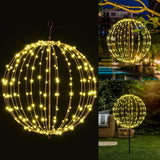 Christmas Ball Light Sphere, 20IN 200LED Hanging Tree Light and Pathway Light...