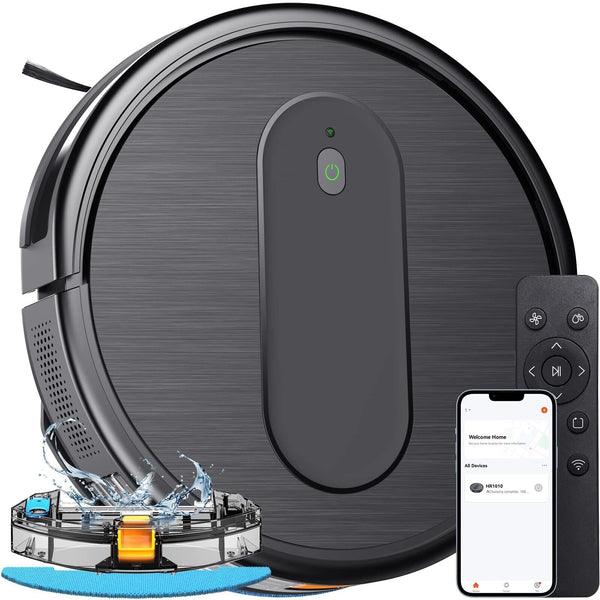 Robot Vacuum and Mop Combo, 3 in 1 Mopping Robotic Vacuum Cleaner with Schedu...