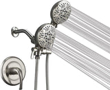 Shower Faucet Set with Valve, High Pressure 3-way Water Diverter Shower Trim ...