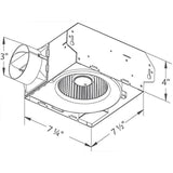 BreezSlim Exhaust Bath Fans - SLM70D - 70 CFM with Dual Speed