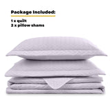 Maple&Stone Quilt Set California King Size, Lightweight Lilac Purple Bedsprea...