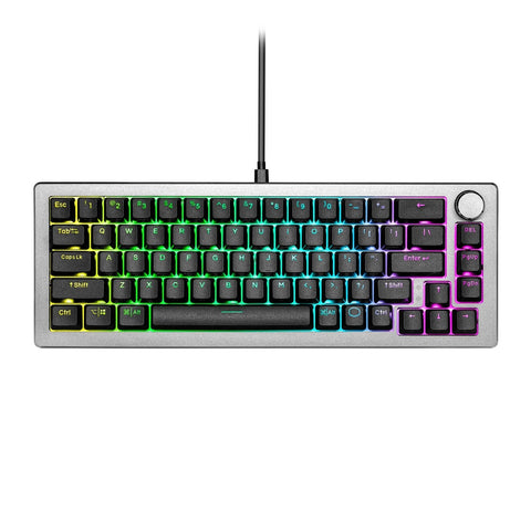 Cooler Master CK720 Hot-swappable 65% Space Gray Mechanical Gaming Keyboard, ...