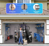 Garage Door Screen For 1 Car 10x8FT, Magnetic Screen Garage with Retractable ...