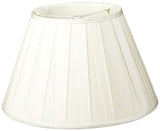 Royal Designs Wide Pleat Empire Designer Lamp Shade, White, 9 x 16 x 10.5