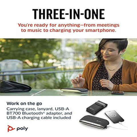 Poly Sync 20+ Personal Bluetooth Speakerphone w/USB-A UC Black