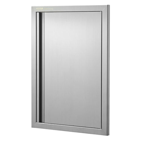 VEVOR BBQ Access Door 17W x 24H Inch, Vertical Single BBQ Door Stainless Stee...