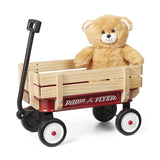 Radio Flyer My 1st Steel & Wood Toy Wagon with Teddy Bear, 19" Long Toy Wagon...