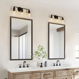 KSANA Black Vanity Light, Farmhouse Bathroom Light Fixture Over Mirror, Moder...