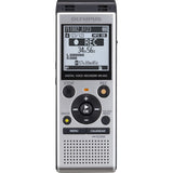 Olympus WS-852 silver voice recorder with true stereo mic, 4GB, 110 hours bat...