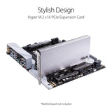 ASUS Hyper M.2 X16 PCIe 4.0 X4 Expansion Card Supports 4 NVMe M.2 (2242/2260/...