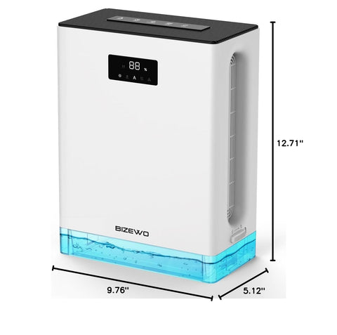 BIZEWO Dehumidifier for Home, (980 sq.ft) Queit Dehumidifiers for Basement, B...