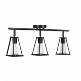 Globe Electric 64000005 25" 3-Light Track Bar Wall Sconce, Matte Black, E26 B...