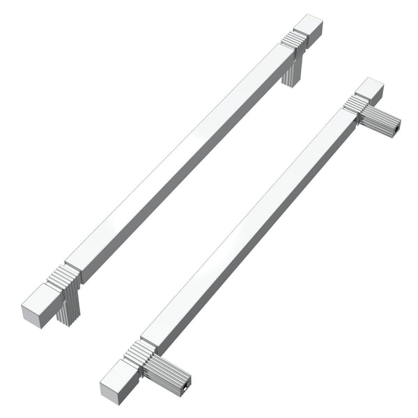 Alzassbg 10 Pack Polished Chrome Cabinet Pulls, 7-1/2 Inch(192mm) Hole Center...