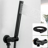 Rain Shower System Matte Black GAPPO Wall Mounted High Pressure Rainfall Show...