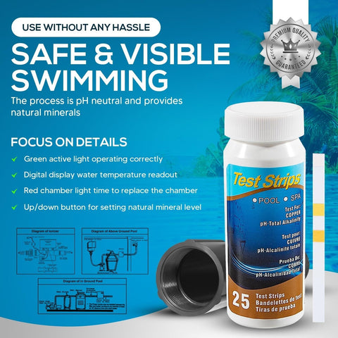 444301 Pool Purifier Treatment System Hybrid Pool Treatment System for Above-...