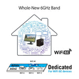 ASUS WiFi 6E + Bluetooth 5.2 PCI-E Expansion Card (PCE-AXE58BT) - Supports 6G...