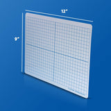 Flipside Products 9" x 12" Two-Sided XY Axis Dry Erase Learning Mat, Flexible...