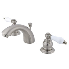 Kingston Brass KB948B Victorian Mini Spread Lavatory Faucet, Brushed Nickel, ...