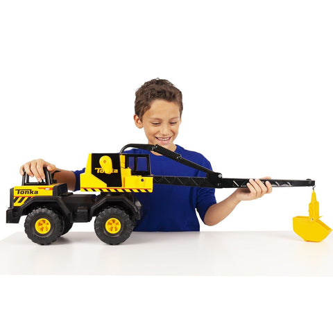 Tonka Steel Classics Mighty Crane - Made with Steel & Sturdy Plastic, Yellow ...