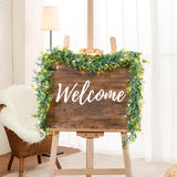 BLEUM CADE 9 Pack Eucalyptus Garland with Lights, 5.9 Ft/pcs Artificial Green...