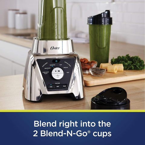 Oster BLSTTS-CB2-000 Pro Blender with Texture Select Settings, Brushed Nickel