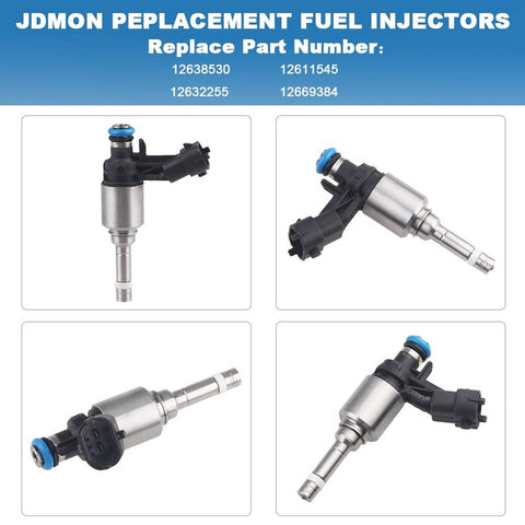 JDMON Compatible with Fuel Injectors GMC Acadia Saturn Outlook Chevy Camaro C...